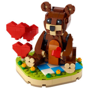 LEGO 40462 Walentynkowy niedźwiedź brunatny ułożone