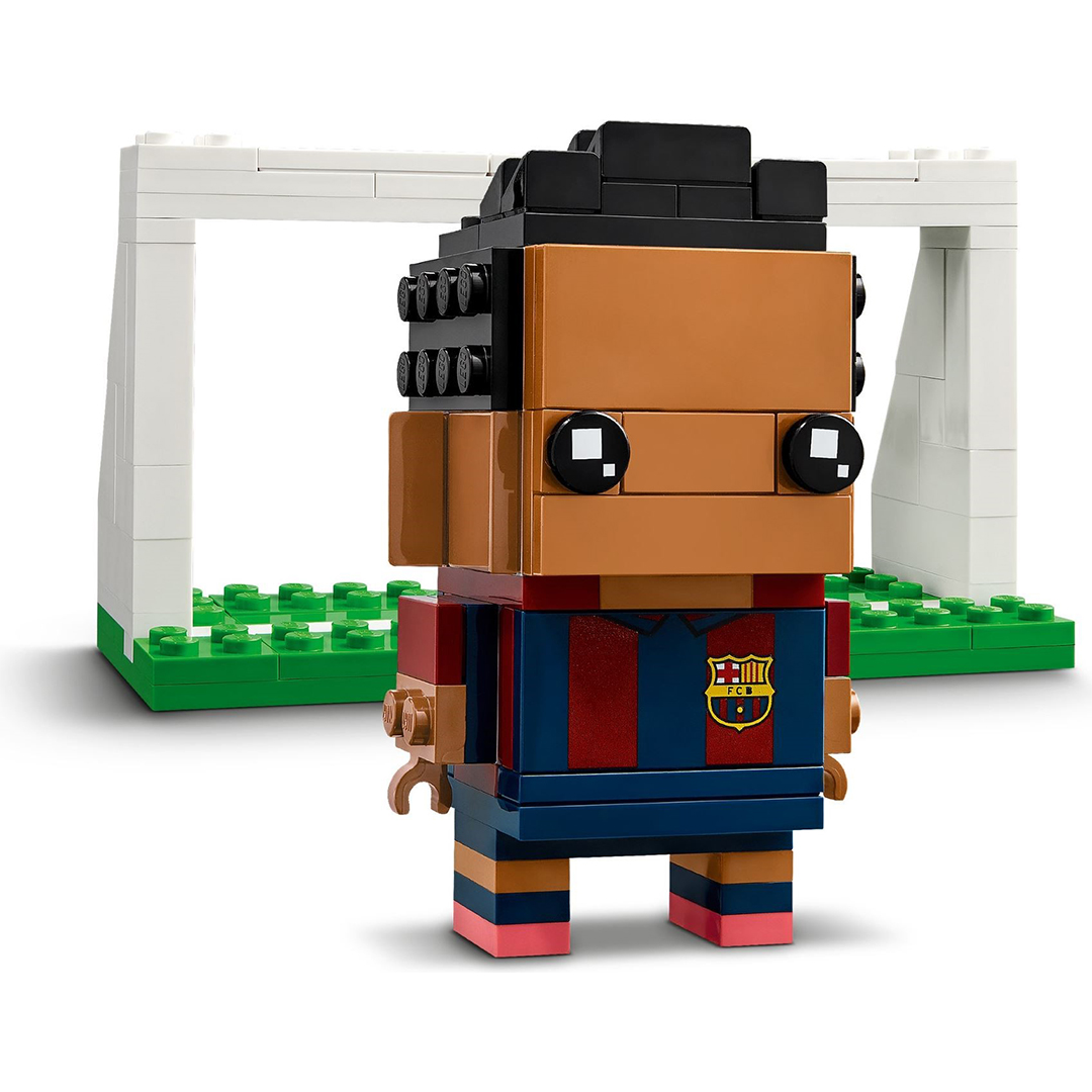 LEGO BrickHeadz 40542 Portret z klocków — FC Barcelona ułożone