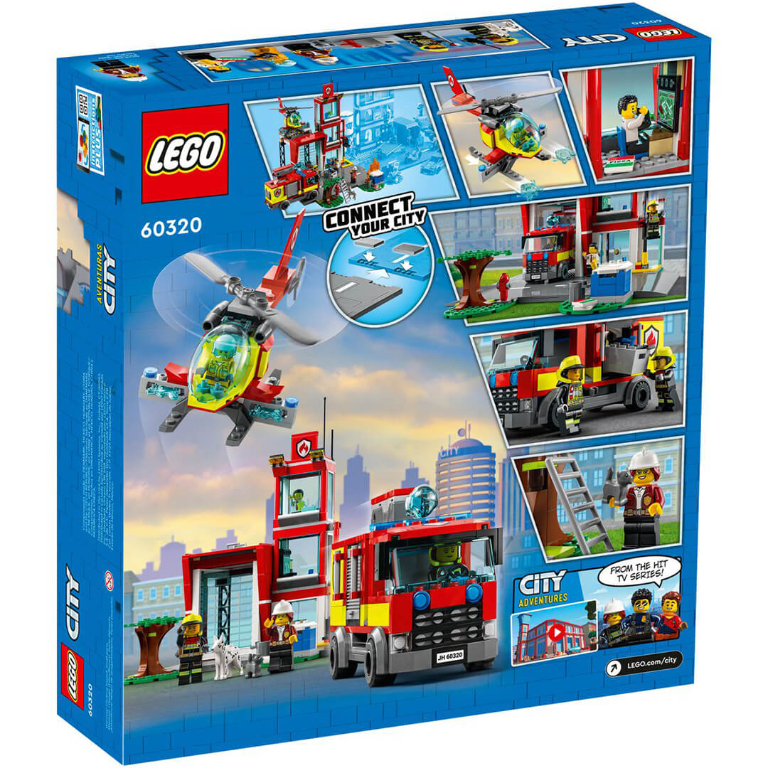 LEGO City 60320 Remiza strażacka opakowanie tył