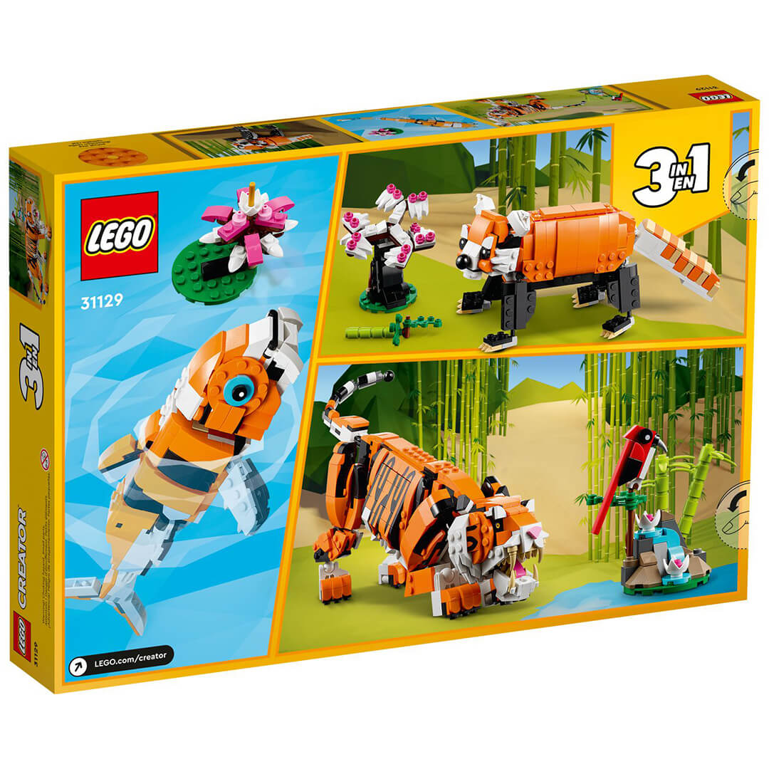 LEGO Creator 3w1 31129 Majestatyczny tygrys opakowanie tył