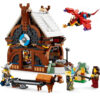 LEGO Creator 3w1 31132 Statek wikingów i wąż z Midgardu ułożona wioska