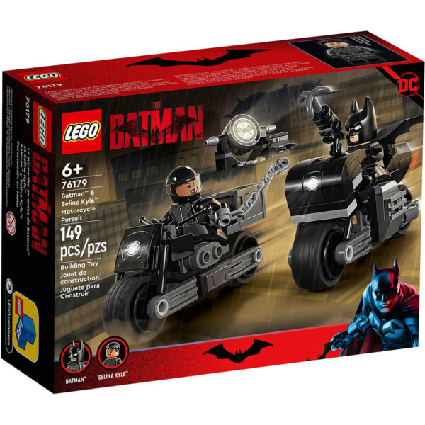 LEGO DC 76179 Motocyklowy pościg Batmana i Seliny Kyle pudełko