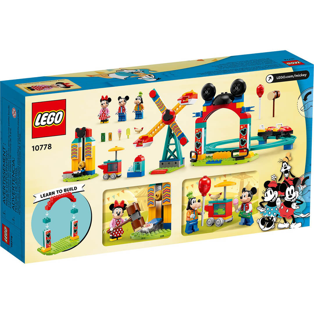 LEGO Disney 10778 Miki, Minnie i Goofy w wesołym miasteczku tył opakowania