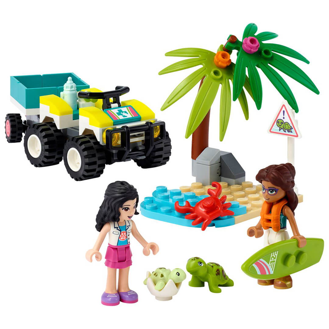 LEGO Friends 41697 Pojazd do ratowania żółwi ułożone