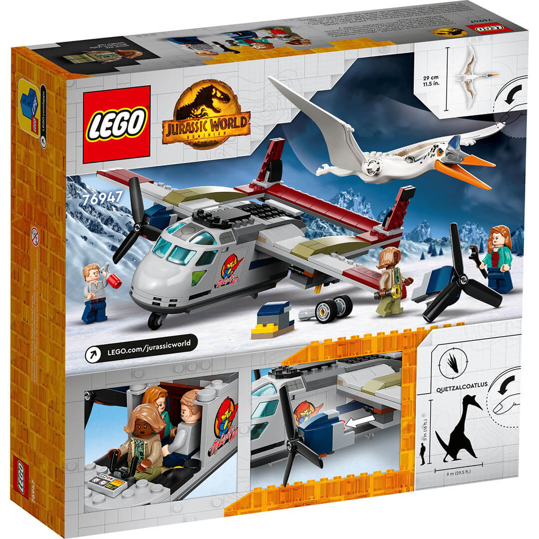 LEGO Jurassic World 76947 Kecalkoatl zasadzka z samolotem opakowanie tył