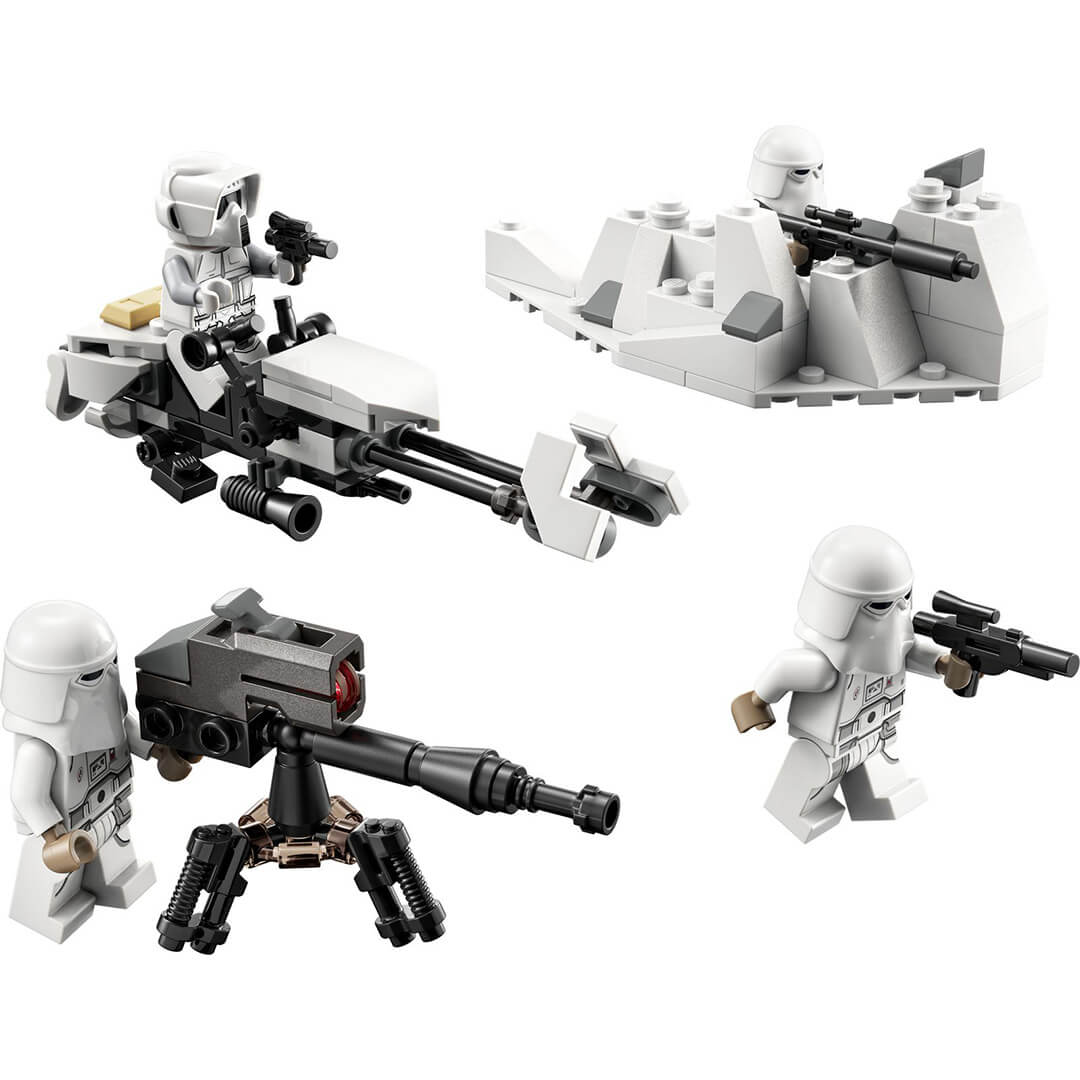 LEGO Star Wars 75320 Zestaw bitewny ze szturmowcem śnieżnym ułożone