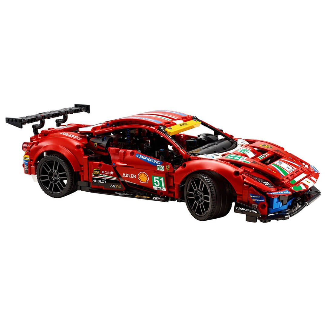 LEGO Technic 42125 Ferrari 488 GTE AF Corse #51 ułożone LEGO Technic 42125 Ferrari 488 GTE AF Corse #51 ułożone